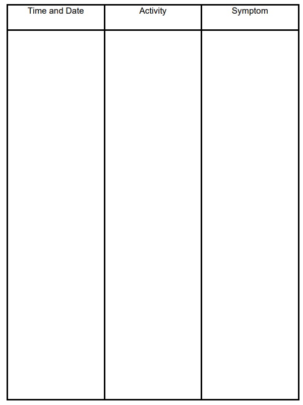 Blood pressure on sale chart monitor