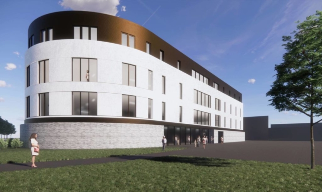 Artist impression of the new Elective Surgical Centre at MKUH