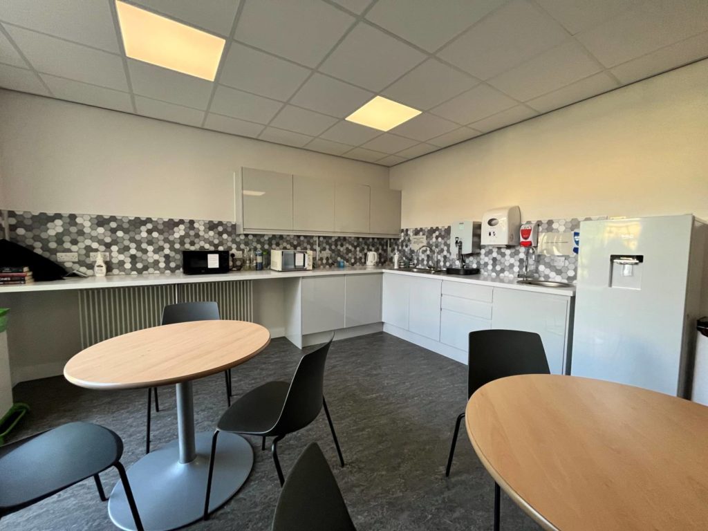 The newly refurbished staff room on wards 1 and 2