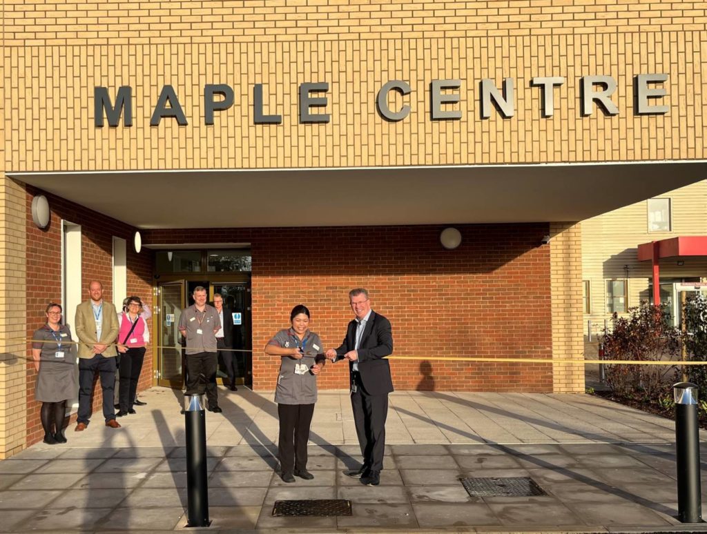 The Maple Centre was opened by Matron Annie Sarmiento and CEO Joe Harrison